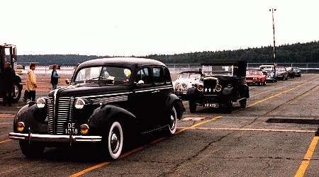 Picking up the cars at autoport in Halifax, Nova Scotia