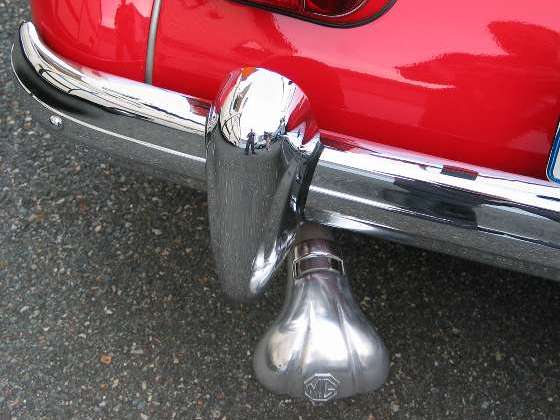 MG Exhaust delflector aftermarket accessory