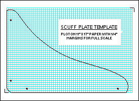 scuff plate template
