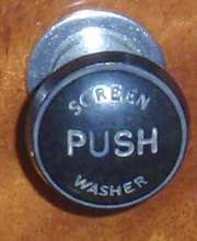 Push knob with red and white logo