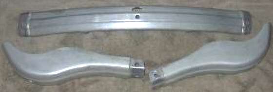 Aluminum front bumper, cast