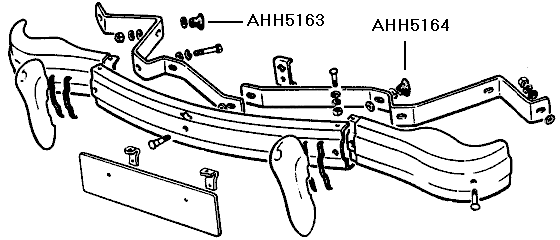 Front bumper explosion diagram