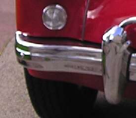 Front bumper end, 1980's repro style.