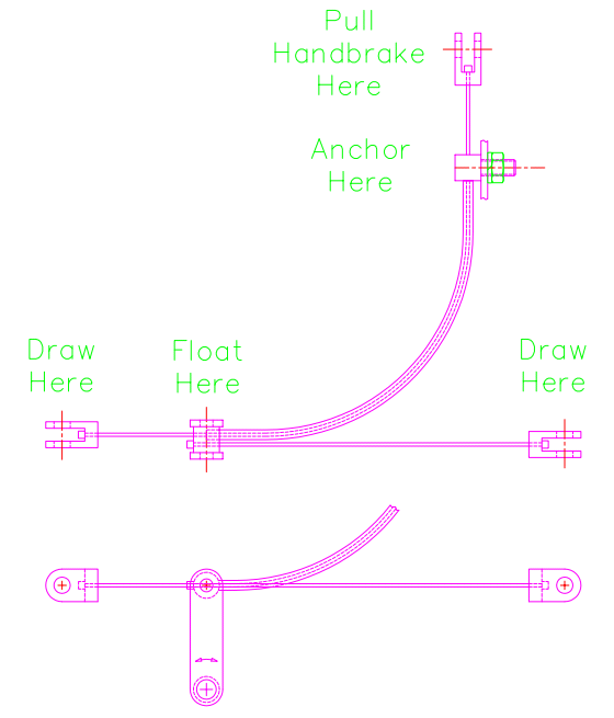 Brake cable equalizer drawing
