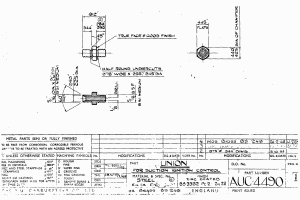 Threaded fitting for Vacuum Advance Connection, Drawing