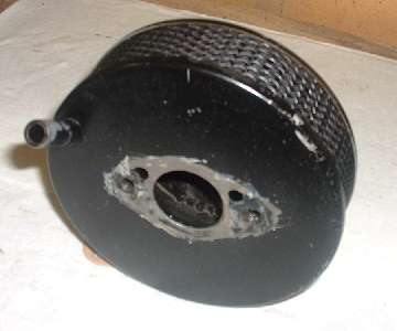 Front air cleaner assembled, rear view