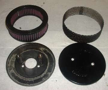 Rear air cleaner components