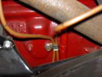 Fuel vent pipe P-clip