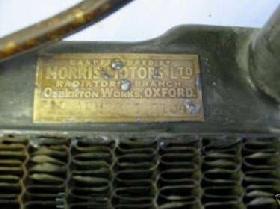 Original radiator ID tag and core pattern