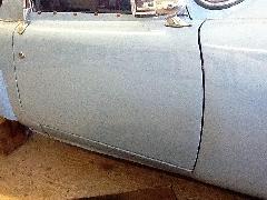 Door shell repair MGA Coupe