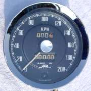 MGA KPH speedometer