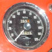 Late MGA MPH speedometer