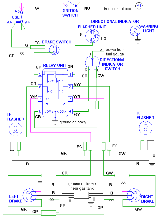 conversion diagram to add a turn signal relay