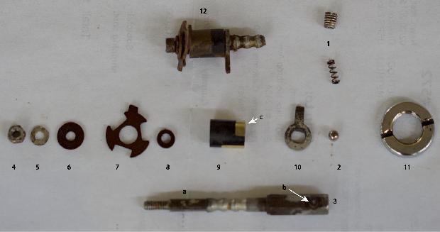 Lighting switch disassembled