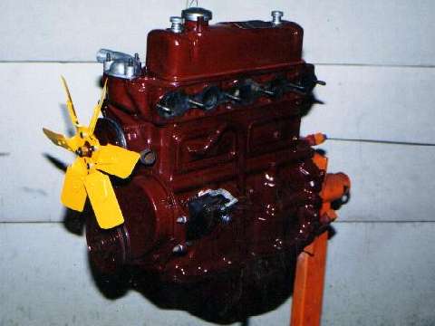 MG Engine, painted