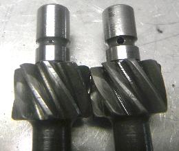 oil holes in oil pump drive gear