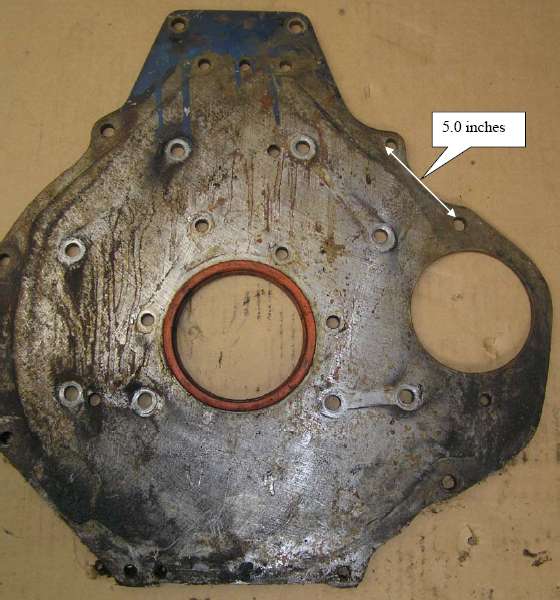 Engine rear plate, 1800 Marina