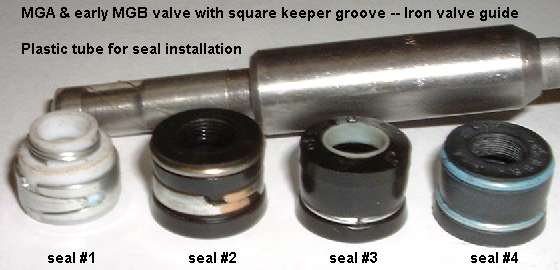 valve, guide, and 4 different valve seals
