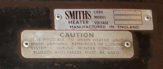 MGA heater tags from (c)86600