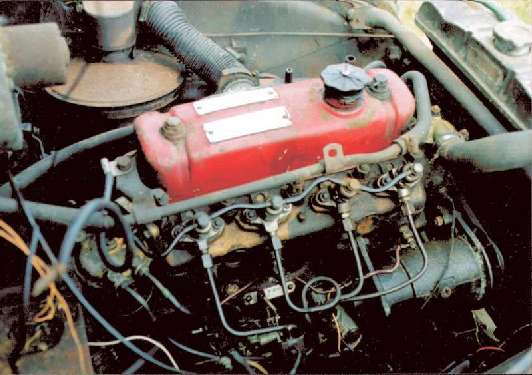 Austin B-series diesel engine in a MG Magnette