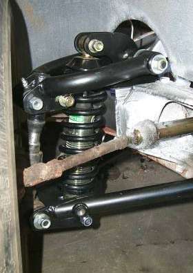 Coil over shock conversion on the MGA