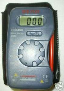 Digital muti-meter, pocket size with sleeve