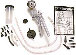 Mitivac hand vacuum pump and bleeder