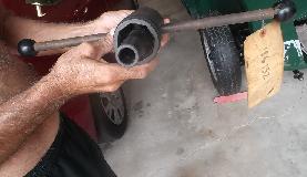 Rear hub nut spanner, factory special tool