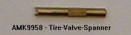 Tire valve spanner