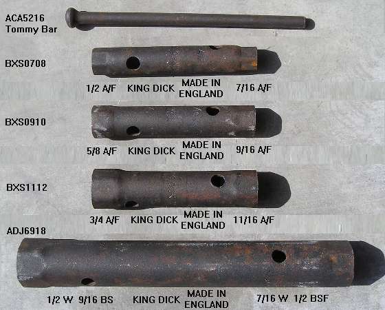 King Dick flat wrenches