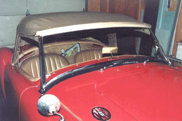 Front quarter view, installed top