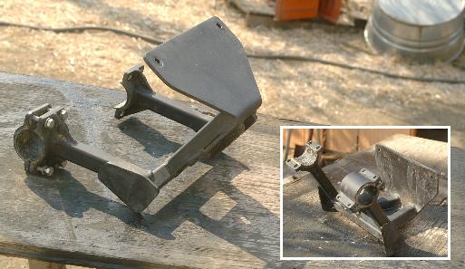 Hand made light duty trailer hitch for MGA