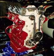 Alloy sump on Twin Cam engine