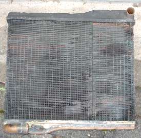 MGB radiator, rear