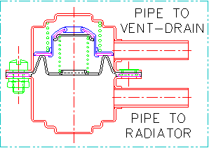 Coolant pressure relief valve