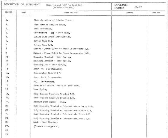 EX-183 Build Sheet