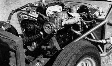 Buckler MGA engine with supercharger
