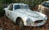 MGA roadster converted to gull wing coupe