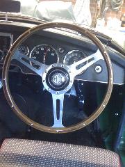 61 Sebring MGA steering wheel