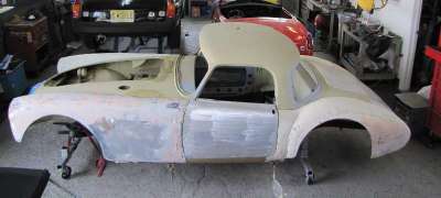 62 Sebring MGA #53 during restoration