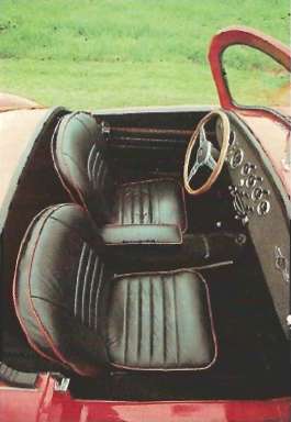 Interior showing dash and seats