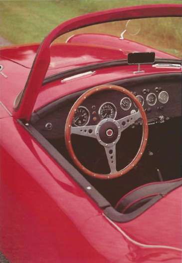 MGA dash and steering wheel