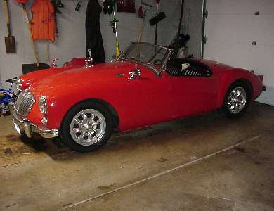 MGA with Saab aluminum wheels