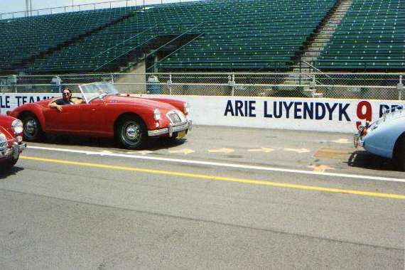 Pits at Indy, July 1989