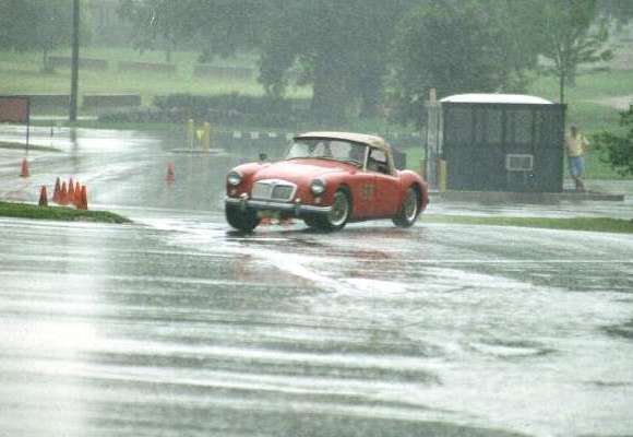 Autocross in the rain