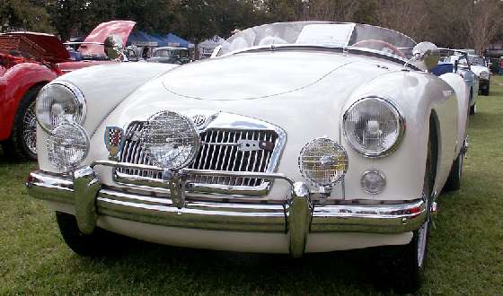 fog lamps and single driving light on MGA