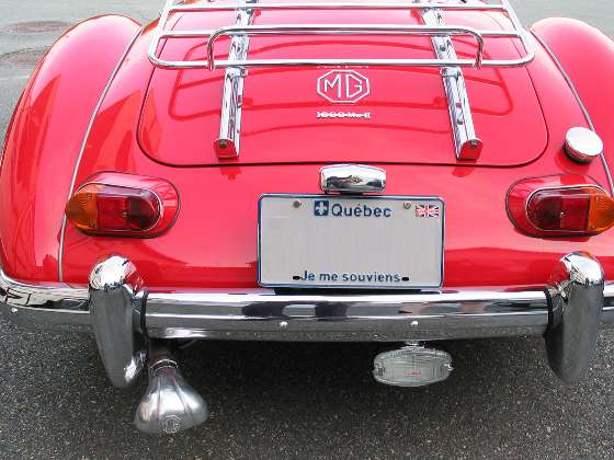 MG Exhaust delflector aftermarket accessory