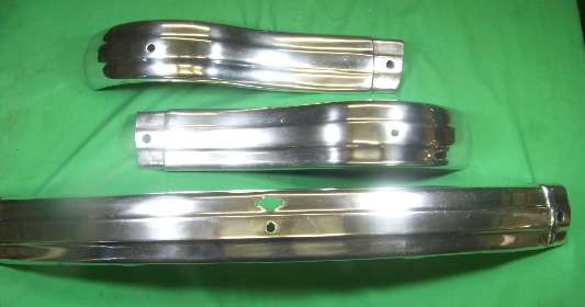 Aluminum front bumper, cast