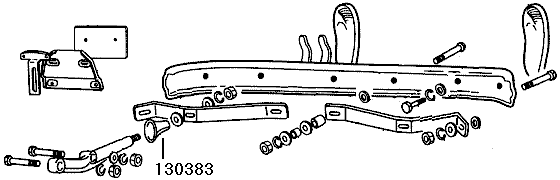 Rear bumper explosion diagram