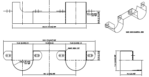 Heat shield forming drawing